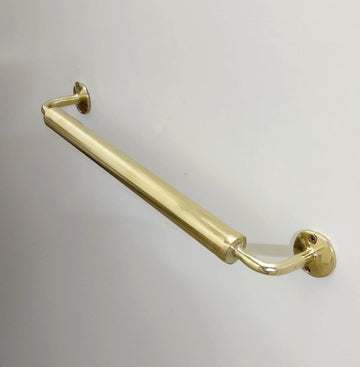 Valsan Kingston Collective Double Prong Robe Hook - Unlacquered Brass