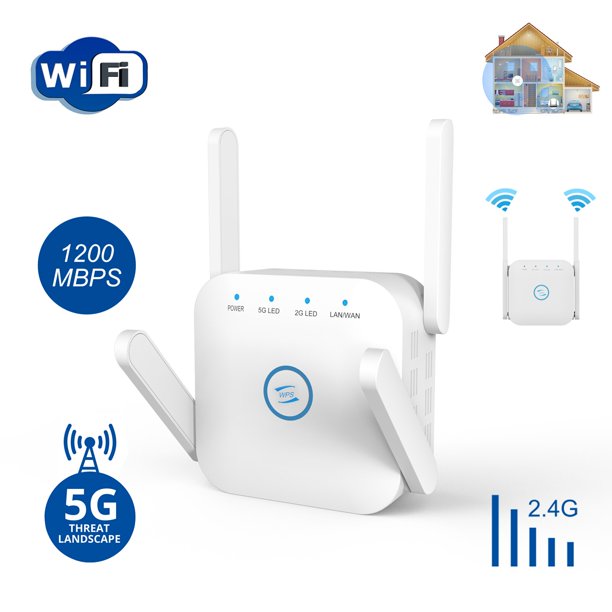 WiFi Extender, Covers up 1200 and 25 Devices, 1200 Mbps Dual – iFanze