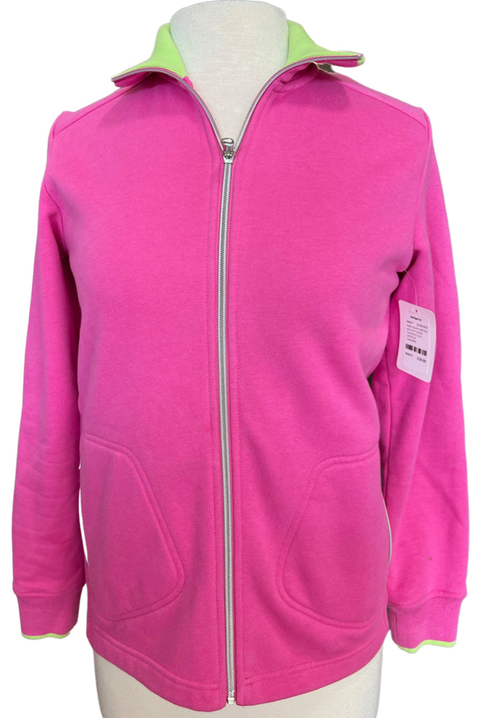 Lululemon Scuba Pink Sparkle Full-Zip Sweatshirt Size 8. MSP$118