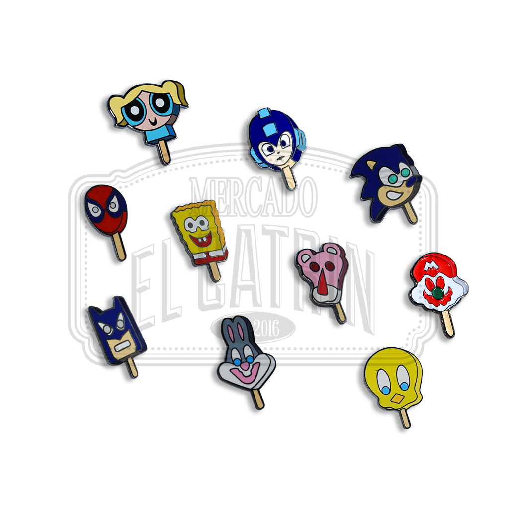 Paleta (Popsicle) Lapel Pins – Mercado El Catrin