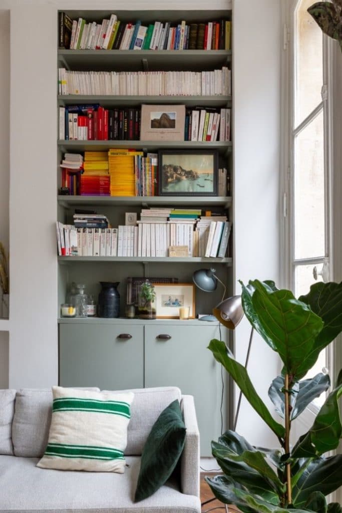 Bibliotheque-appartement-parisien