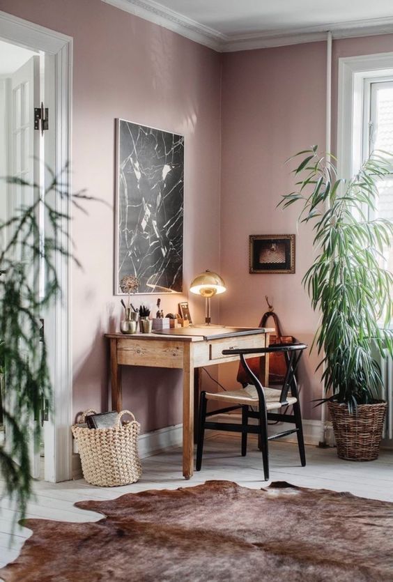 Une déco de salon en gris et rose poudré – My Blog Deco