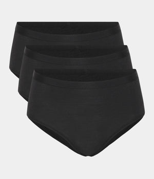 Danish Endurance Womens Bamboo Blend Bikini 3 Pack Underwear (Black/Da