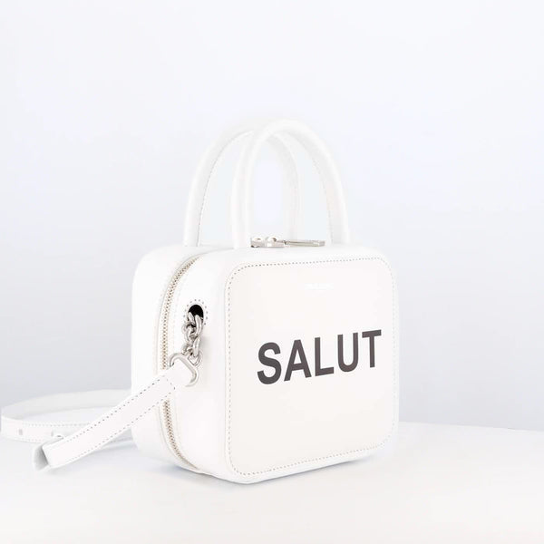 アイボリー×レッド michino PARIS ミチノ SALUT bag | metodoicm.com.br