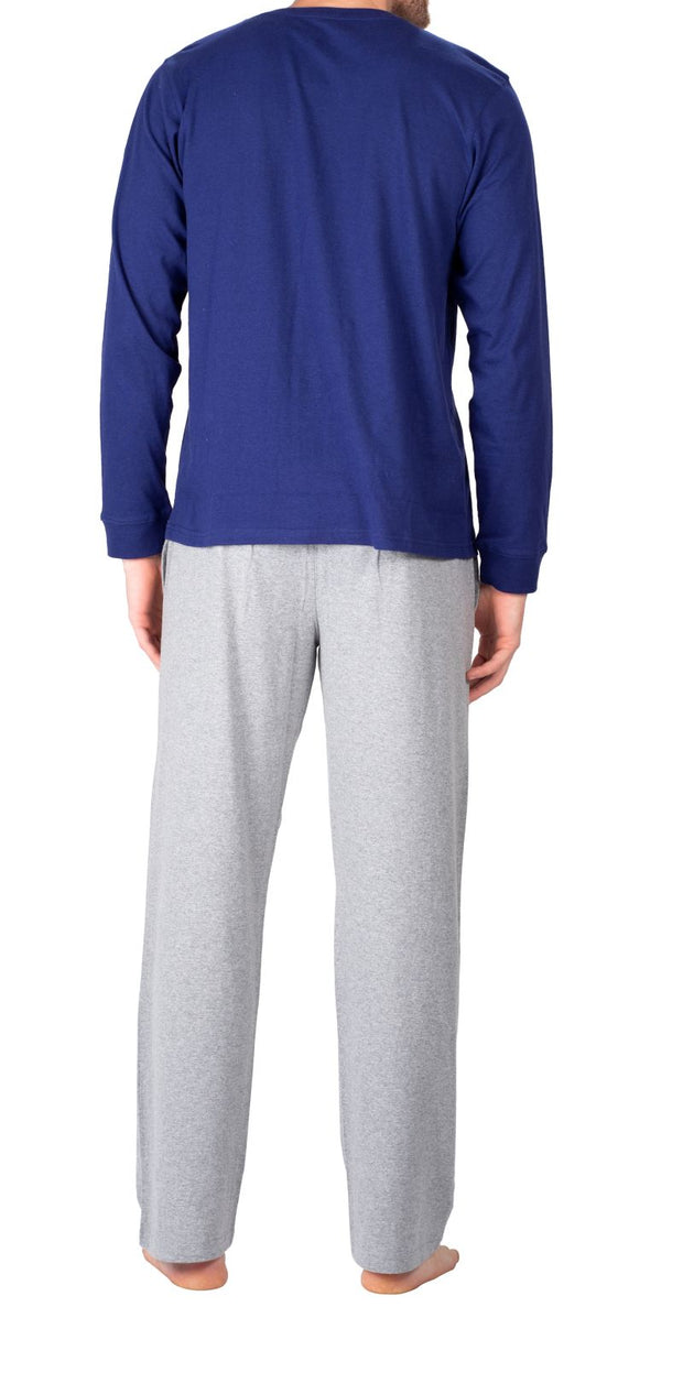Thermal-Knit Long-Sleeve Henley Pajama Set for Boys - Yahoo Shopping