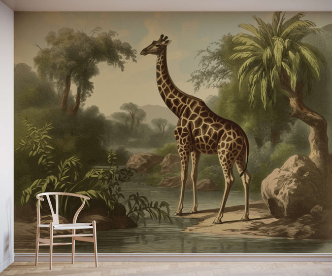 DÉCO MURALE GIRAFE DESIGN