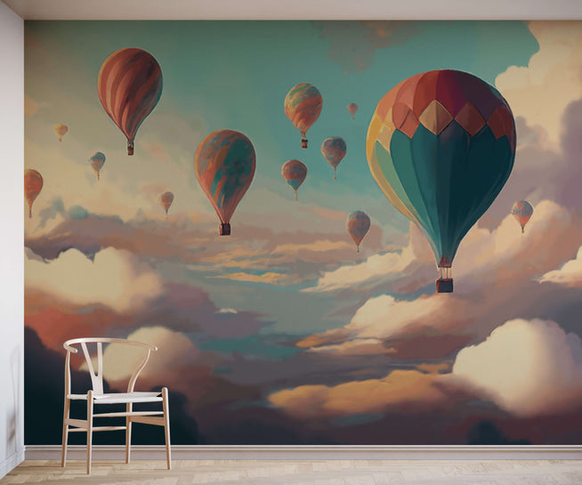 Déco murale ballon beige