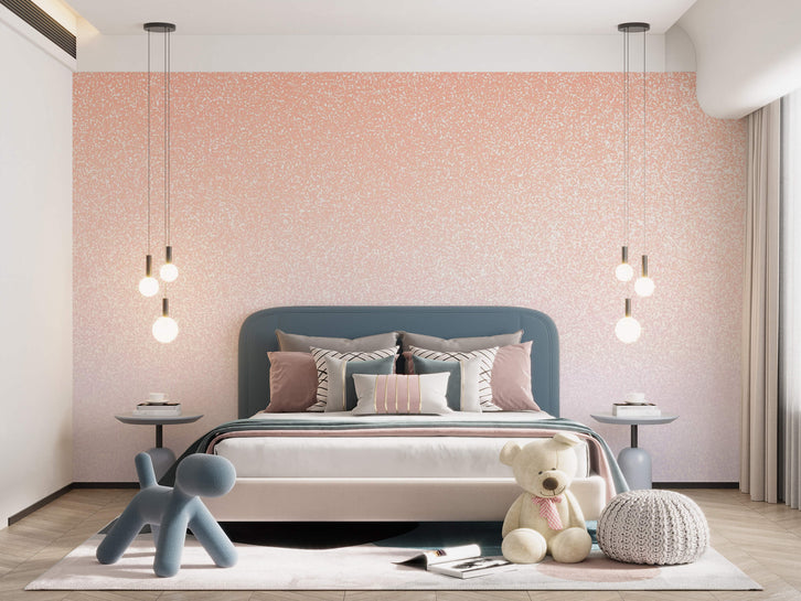 Speckled ombre wallpaper mural