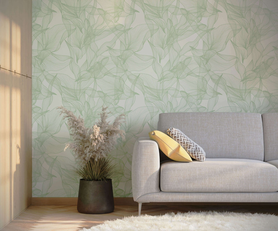 Create a Tropical Vintage Oasis with Red Palm Leaves Floral Wallpaper   Paper Plane Design