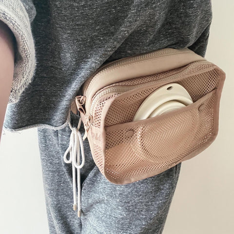 MARSU // petite sling pouch – beige + bright