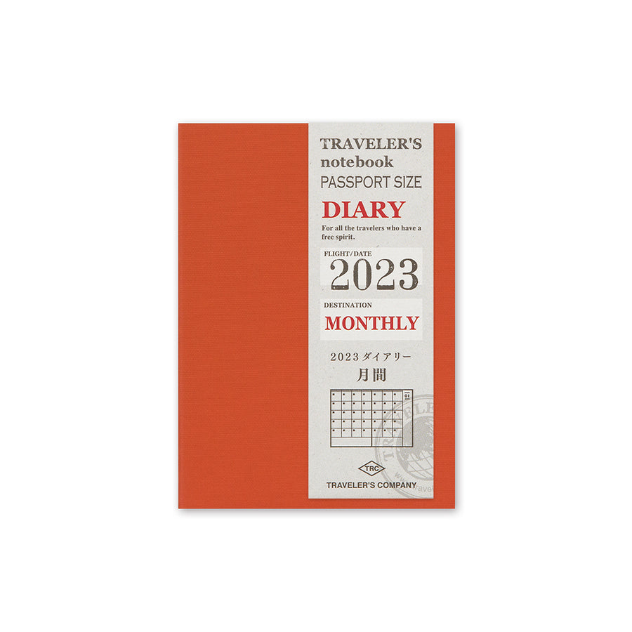 Traveler's Notebook Company - Kalender 2023 - Monthly Refill Passport size - Papier & Stift