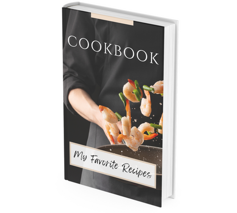 Digital Cookbook Template with Images and Food Quotes by Decorum