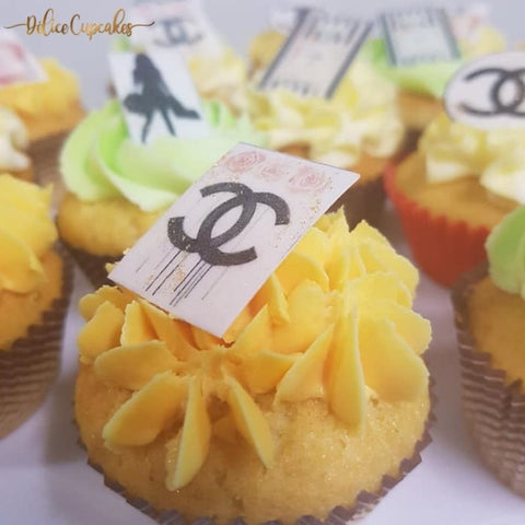 Cupcakes sur commande à la Réunion thème Chanel - Délicecupcakes