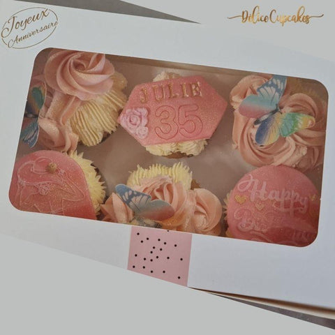 Nos Coffrets de cupcakes personnalisés à offrir sur commande - Délicecupcakes