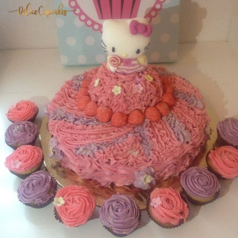 Gâteau d'anniversaire Hello Kitty sur commande - Délicecupcake
