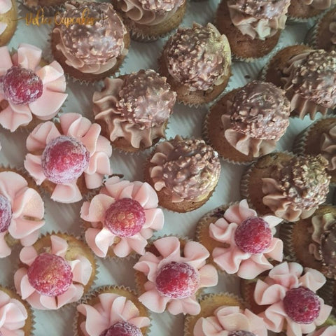 Cupcakes framboise rocher sur commande à la Réunion - Délicecupcakes