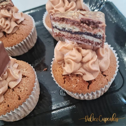 Cupcakes chocolat nutella milka sur commande à la Réunion - Délicecupcakes