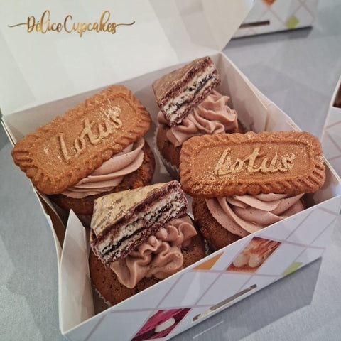 Cupcakes chocolat spéculos milka sur commande à la Réunion - Délicecupcakes