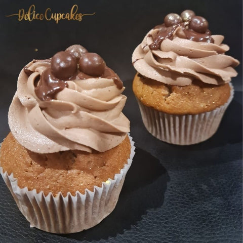 Coffret cupcakes chocolat nutella kitkat malteesers sur commande à la Réunion - Délicecupcakes