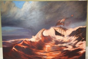 Cloning Neptune Gallery Image of Full Boat Painting from H Lee White Maritime Museum Oswego NY
