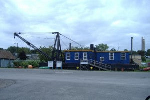 Derrick Boat 8 Full Gallery Image of Dock House from H Lee White Maritime Museum Oswego NY