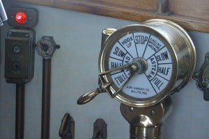 The LT-5 Major Elisha K. Henson US Army Front Buttons on Boat from H Lee White Maritime Museum Oswego NY