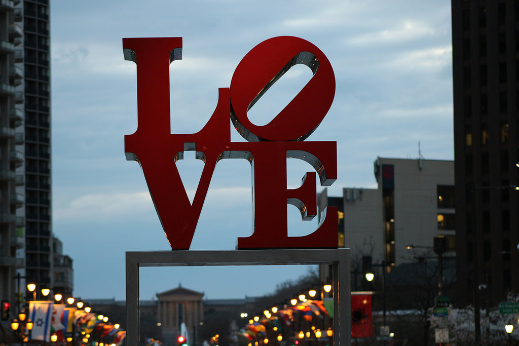 Love Statue in Philadelphia, Pennsylvania