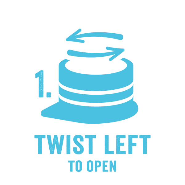 Step 1 - Twist Left to Open