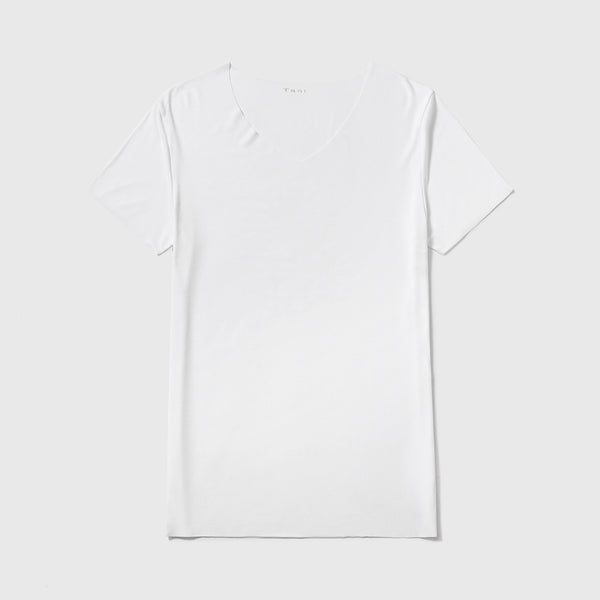 Silktouch NOS R-ネック 半袖 Tシャツ_39561 | Tani | とろけるような