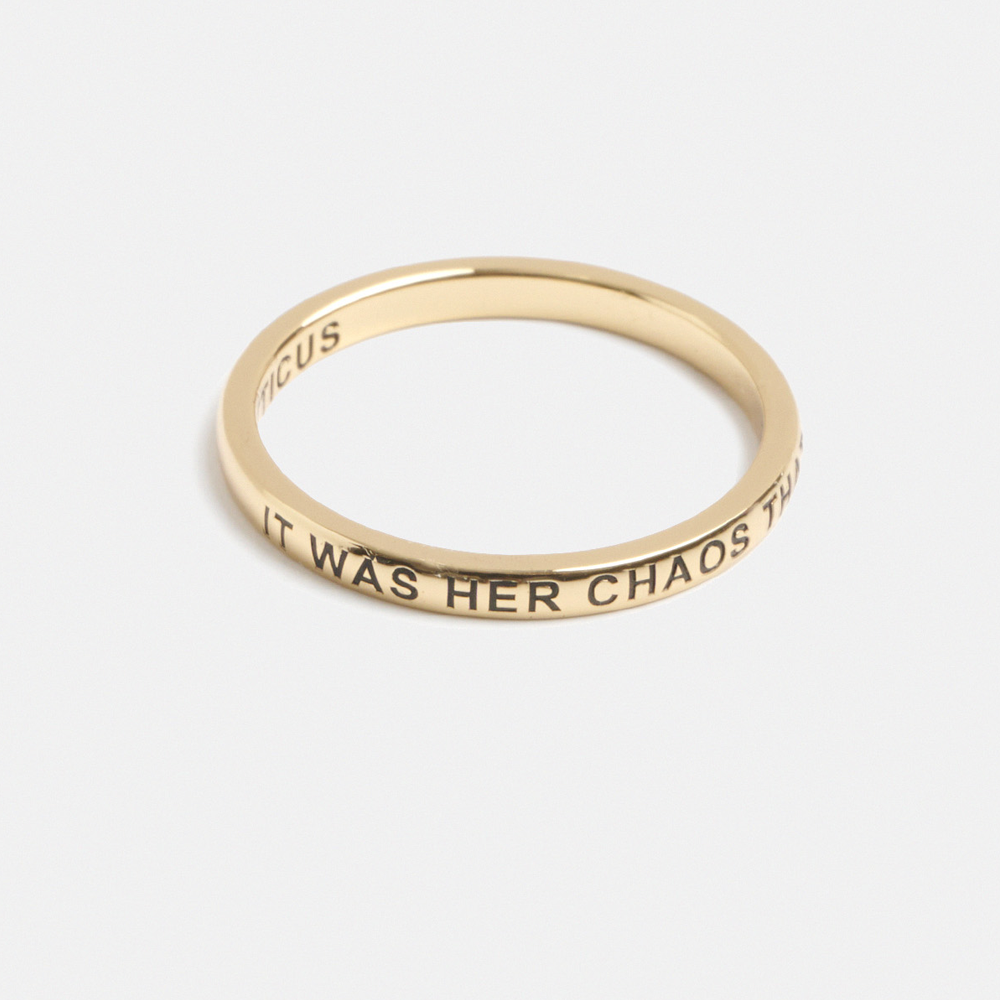 Beautiful Chaos Ring - Gold – Atticus Poetry Official Store