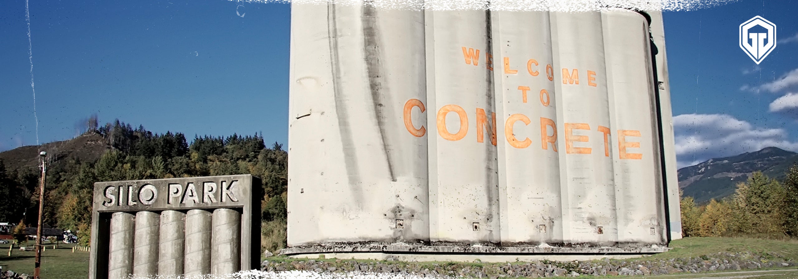 Silo Park and Welcome to Concrete Sign