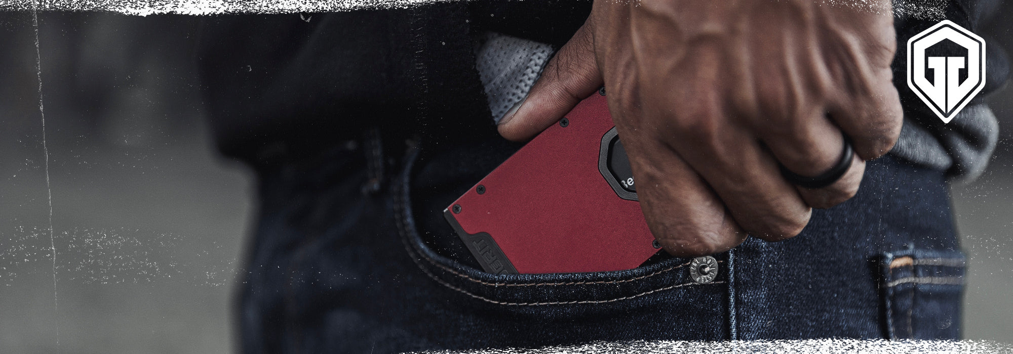 Geogrit Wallet - Brick Red