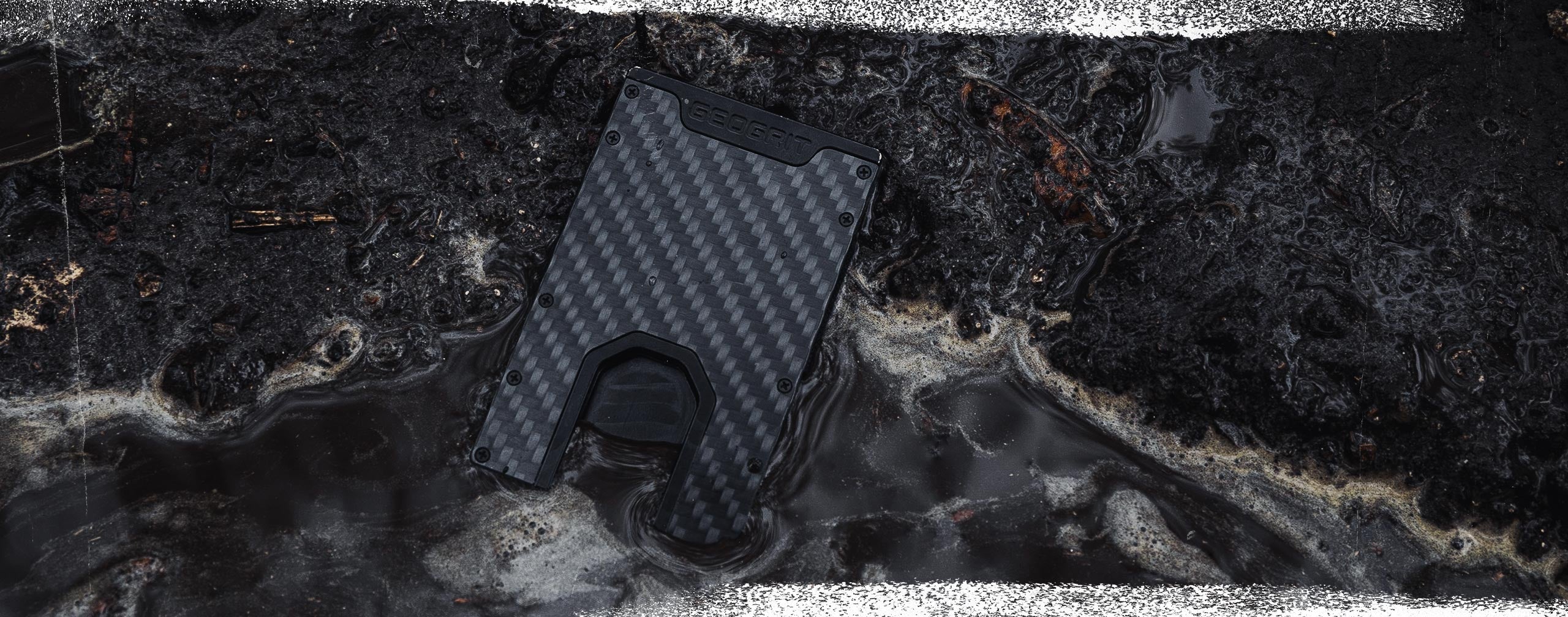 Carbon Fiber Geogrit Slim Wallet