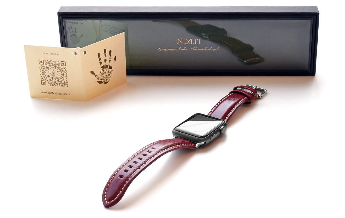 N.M.N Passion Series Apple Watch Italian Leather Strap