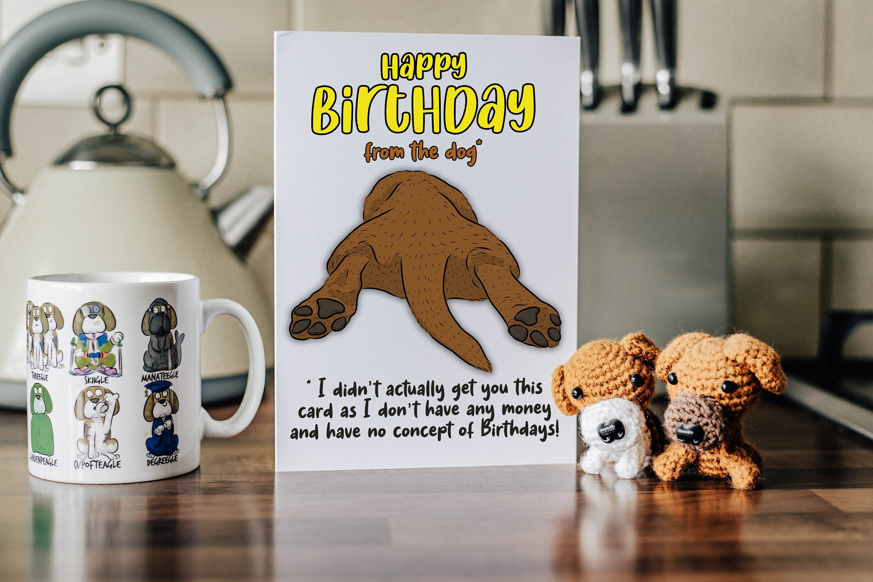 Happy Birthday From The Dog Card