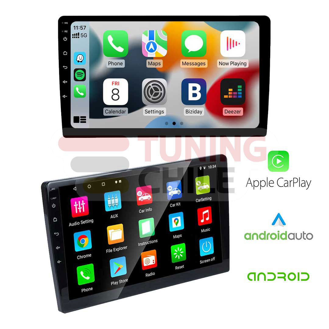 Piscina Rechazado Corte Radio Android 10 Pulgadas Simcard 4G DSP Hi-Res Apple Carplay Android