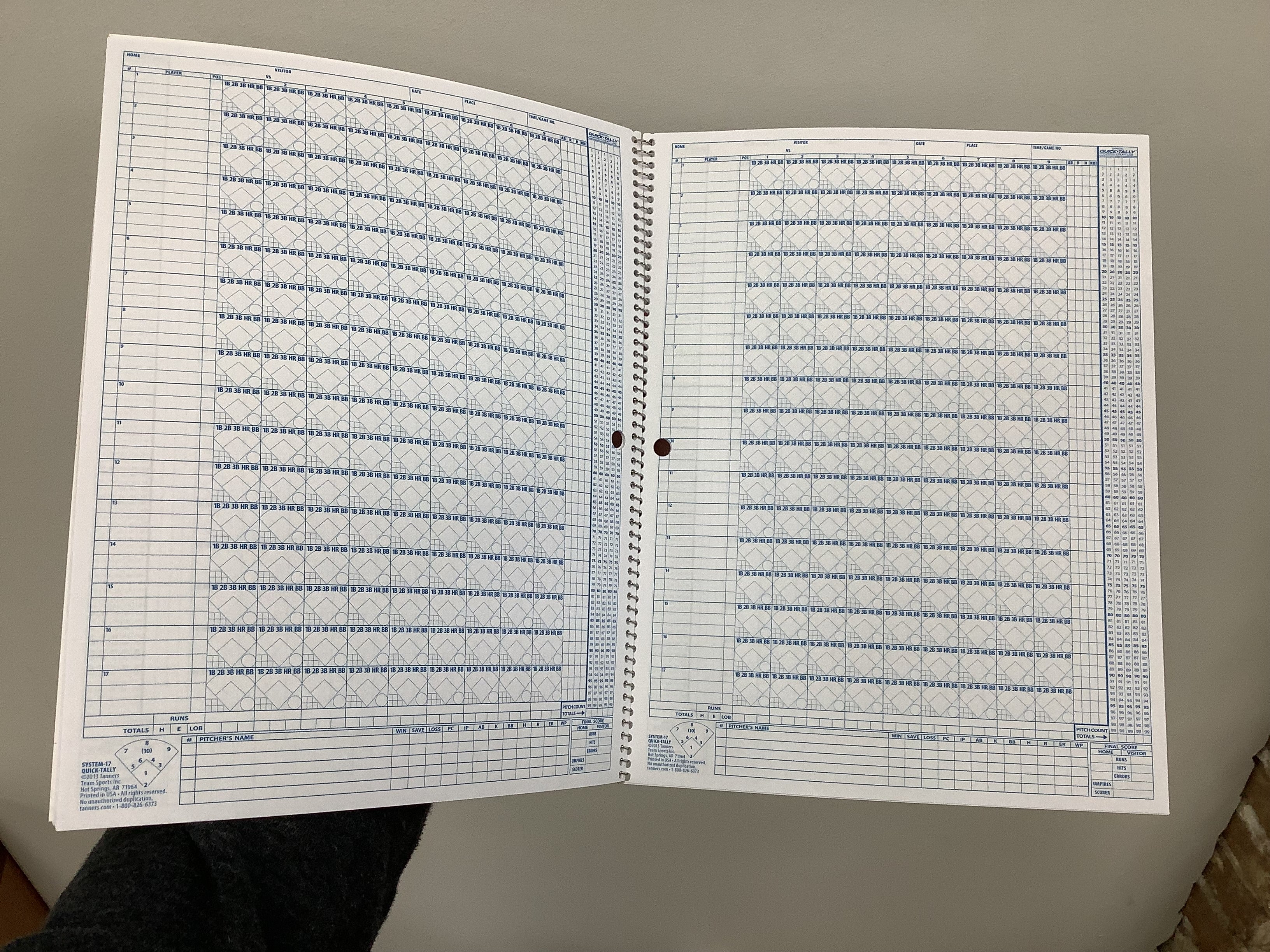 rawlings system 17 scorebook