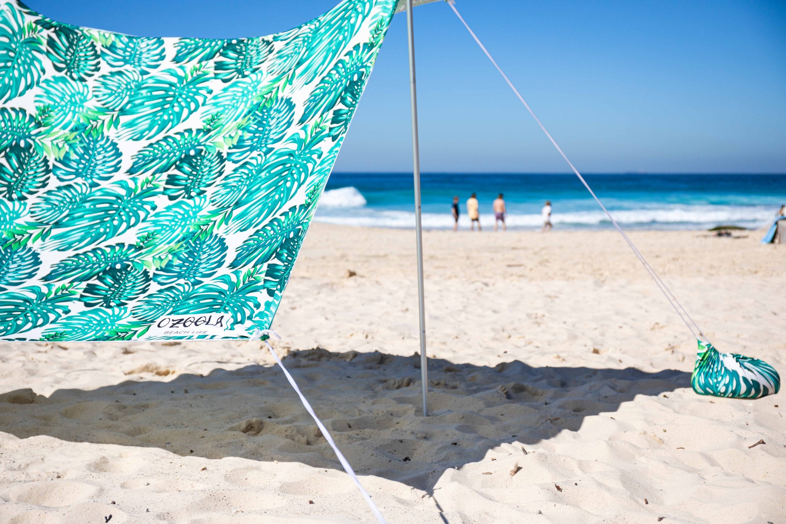 A stylish Ozoola palmy beach tent