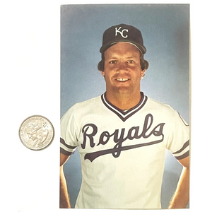 Vintage George Brett KC Royals Postcard - MLB World Series Champ