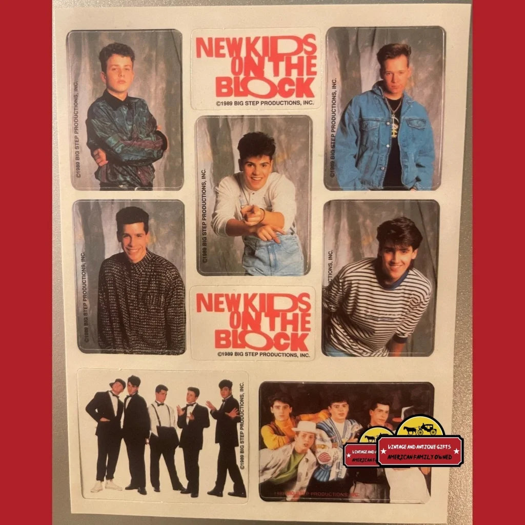 Collectible Vintage NKOTB Stickers - Boston, MA 1989: Get Your Hands on a  Piece of Pop History! – Vintage and Antique Gifts