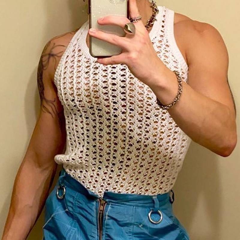 Image of SHOWOFF Crochet Tank Top