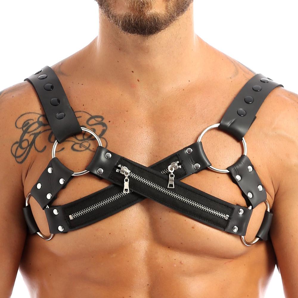 Image of POWER DOM Chest Harness With Zipper