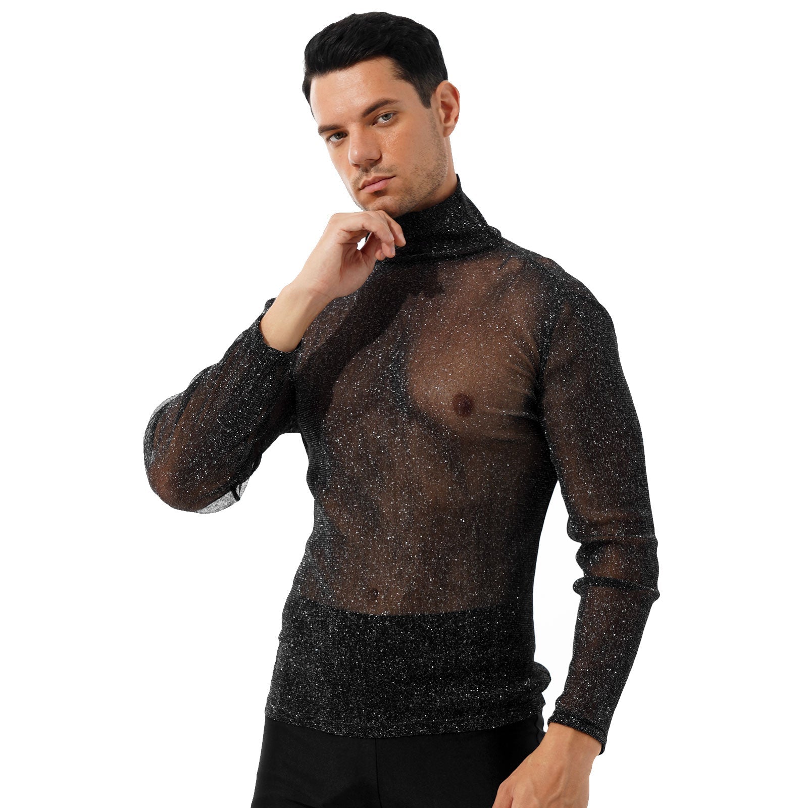 Image of SHINE Mesh Turtleneck