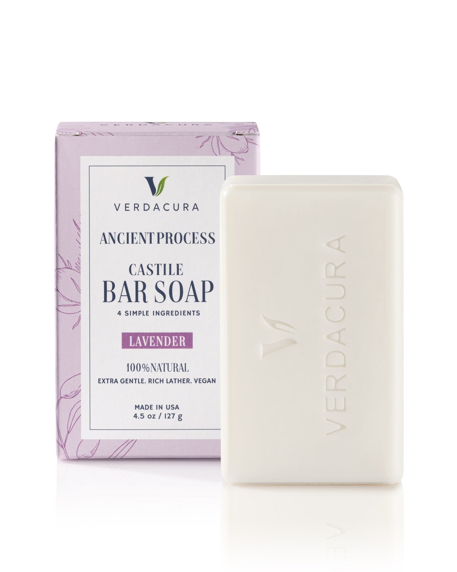 Ancient Hot Process Castile Bar Soap Lavender  OZ – Verdacura