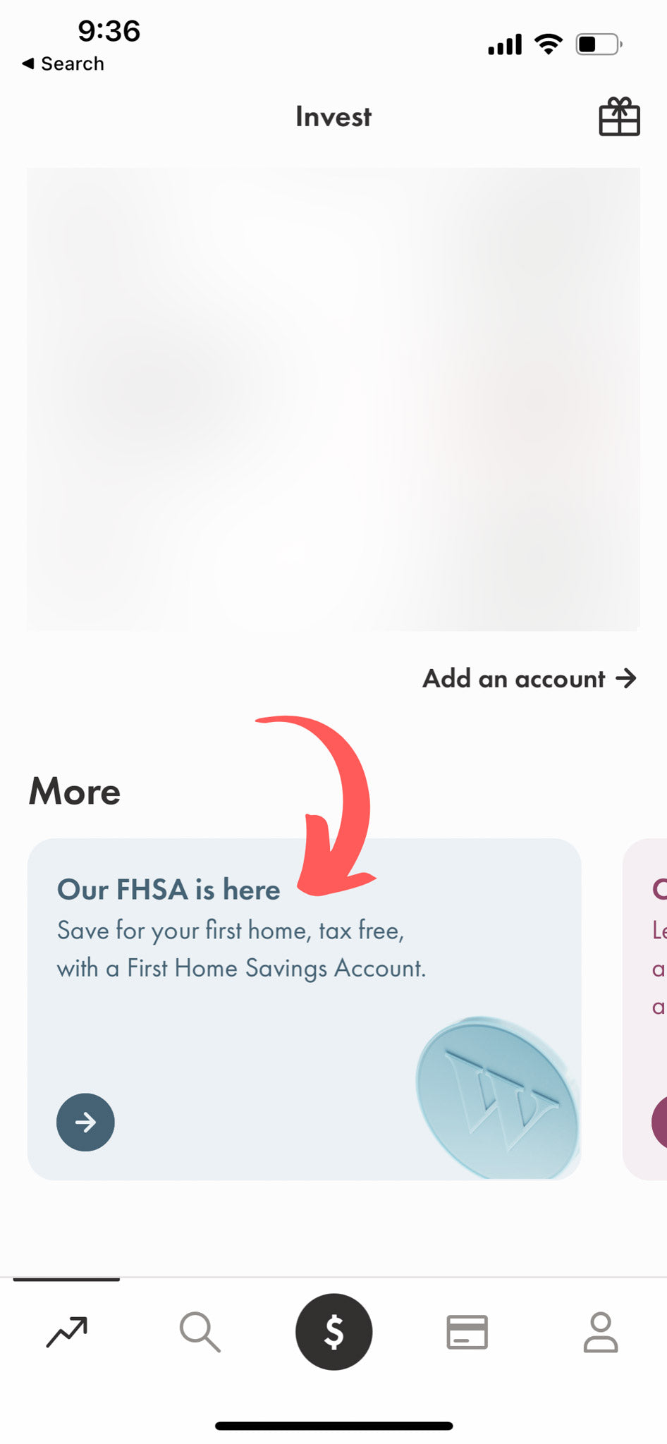 Opening an FHSA at Wealthsimple 1