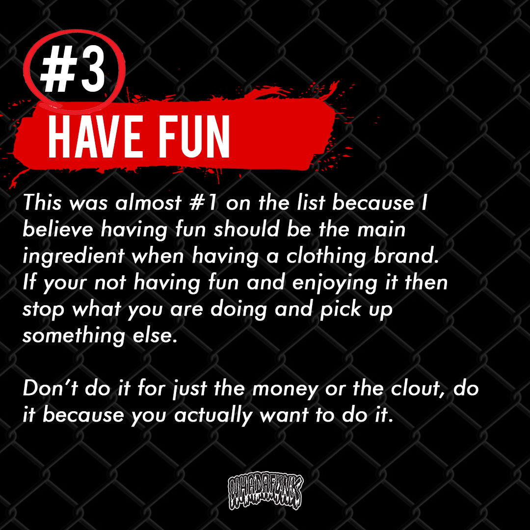 5 TIPS FOR HAVING YOUR OWN CLOTHING BRAND