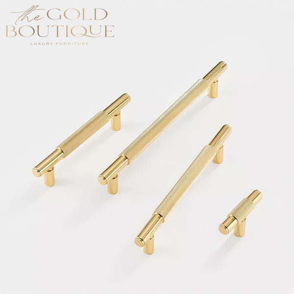 Como Hammered Brass Cabinet Handles - The Gold Boutique Furniture