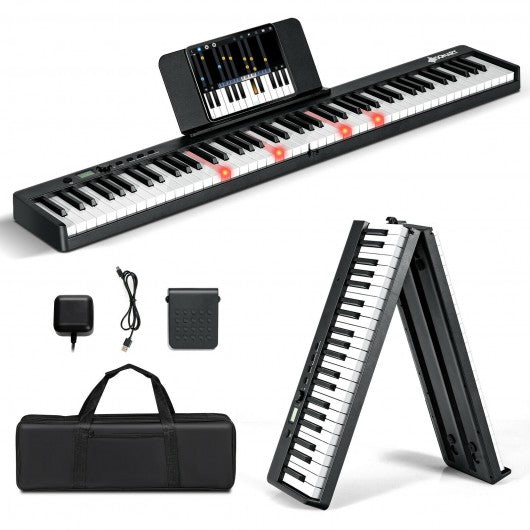 foldable piano weighted keys