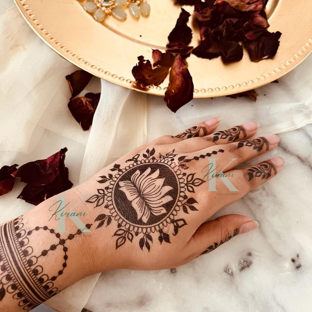 Buy Apcute Mehendi Design sticker Set of - 4 Piece | Mehndi Design Stencil  for hands | Henna Tattoo Stencils for Women and Girls | Design No - APCUTE-S-H31-32  Online at Low