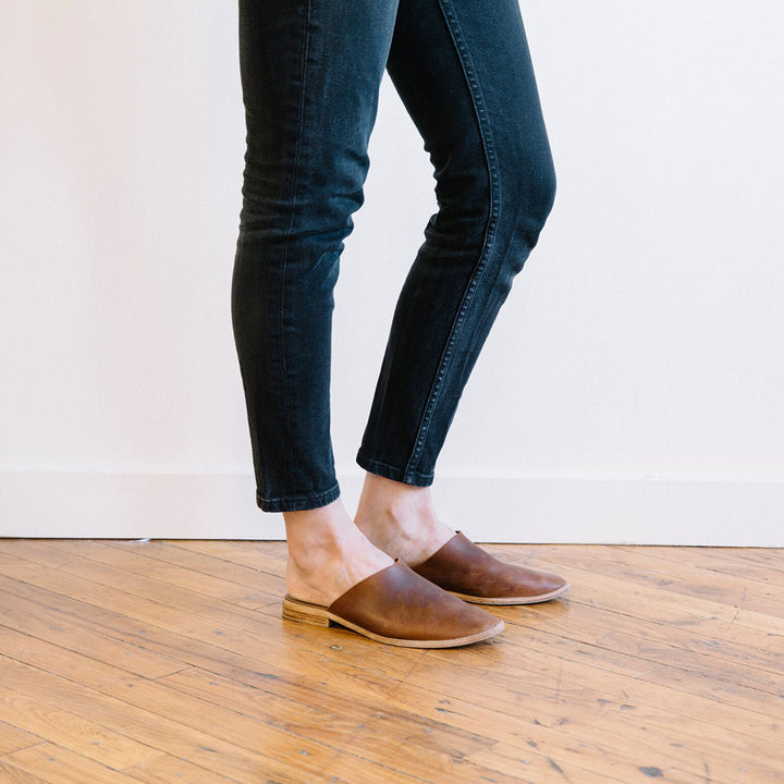 slip on mules flats